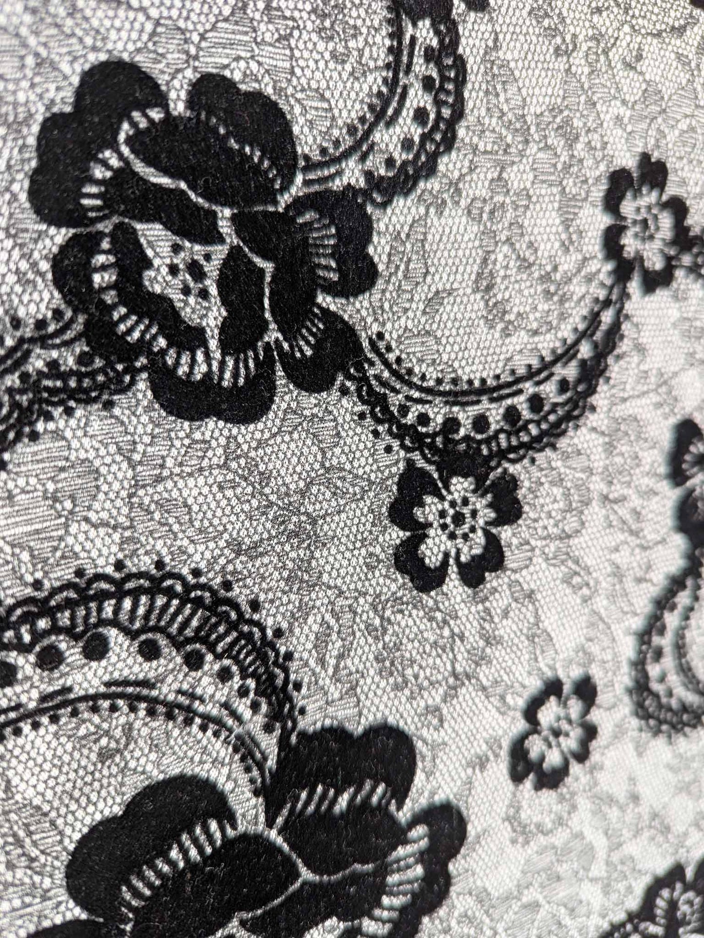 The Monochrome paisley-flowers Dress