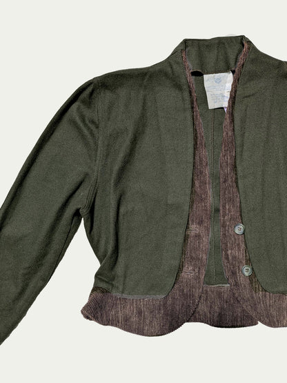 The 80's Wool & Corduroy Cropped Jacket