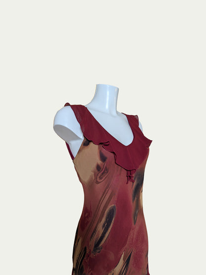 The Viscose Ruffled Maxi Dress