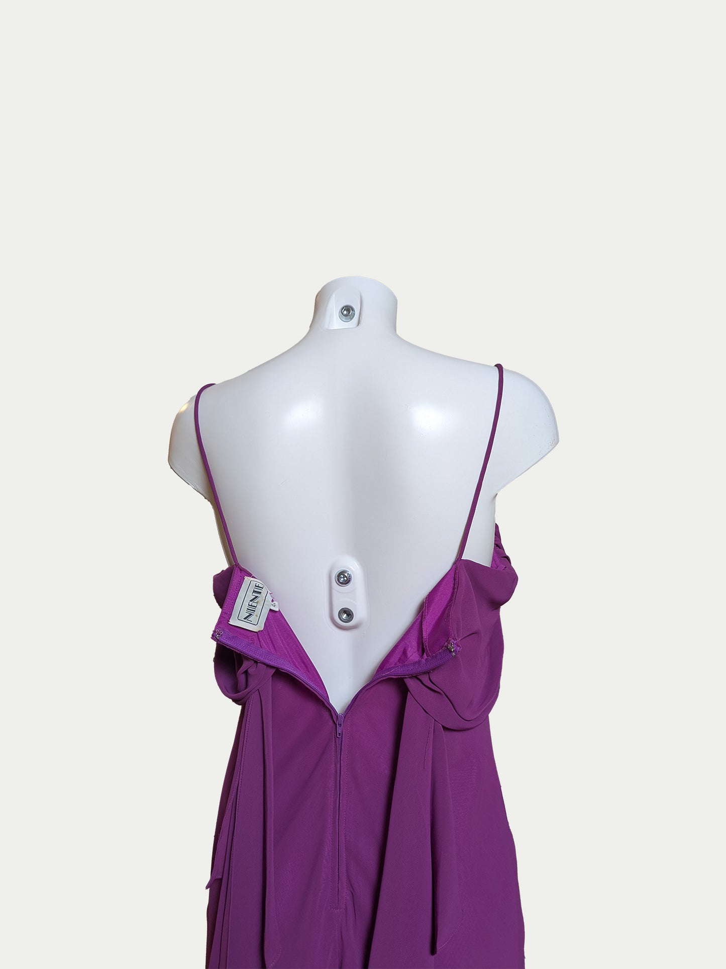 The Bold Purple Chiffon Cocktail Dress