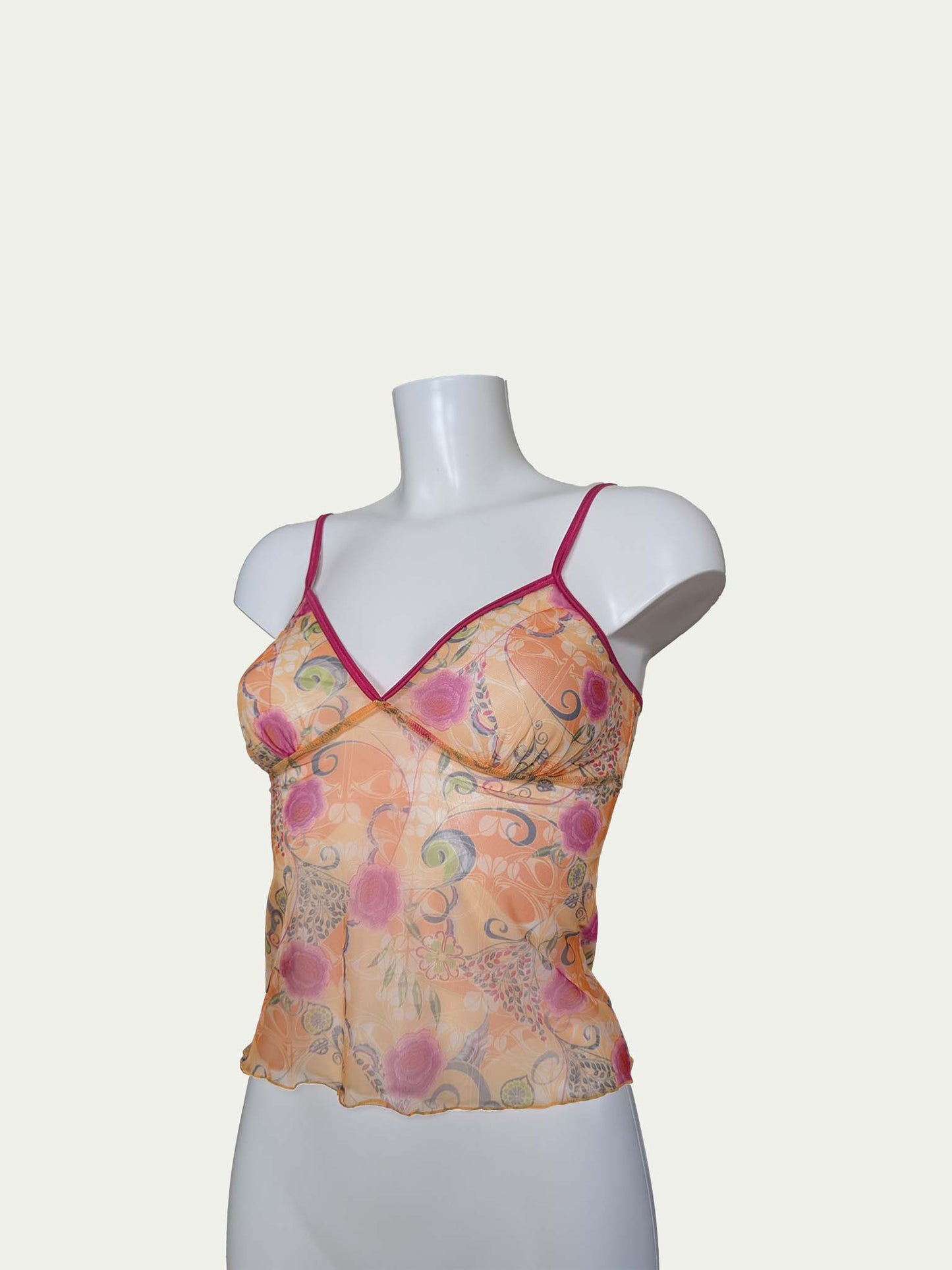 The Vibrant Sheer Mesh Crop Top