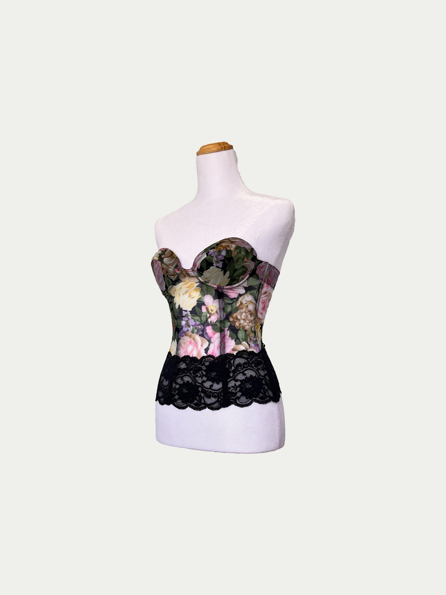 The Pastel Floral Mesh Corset