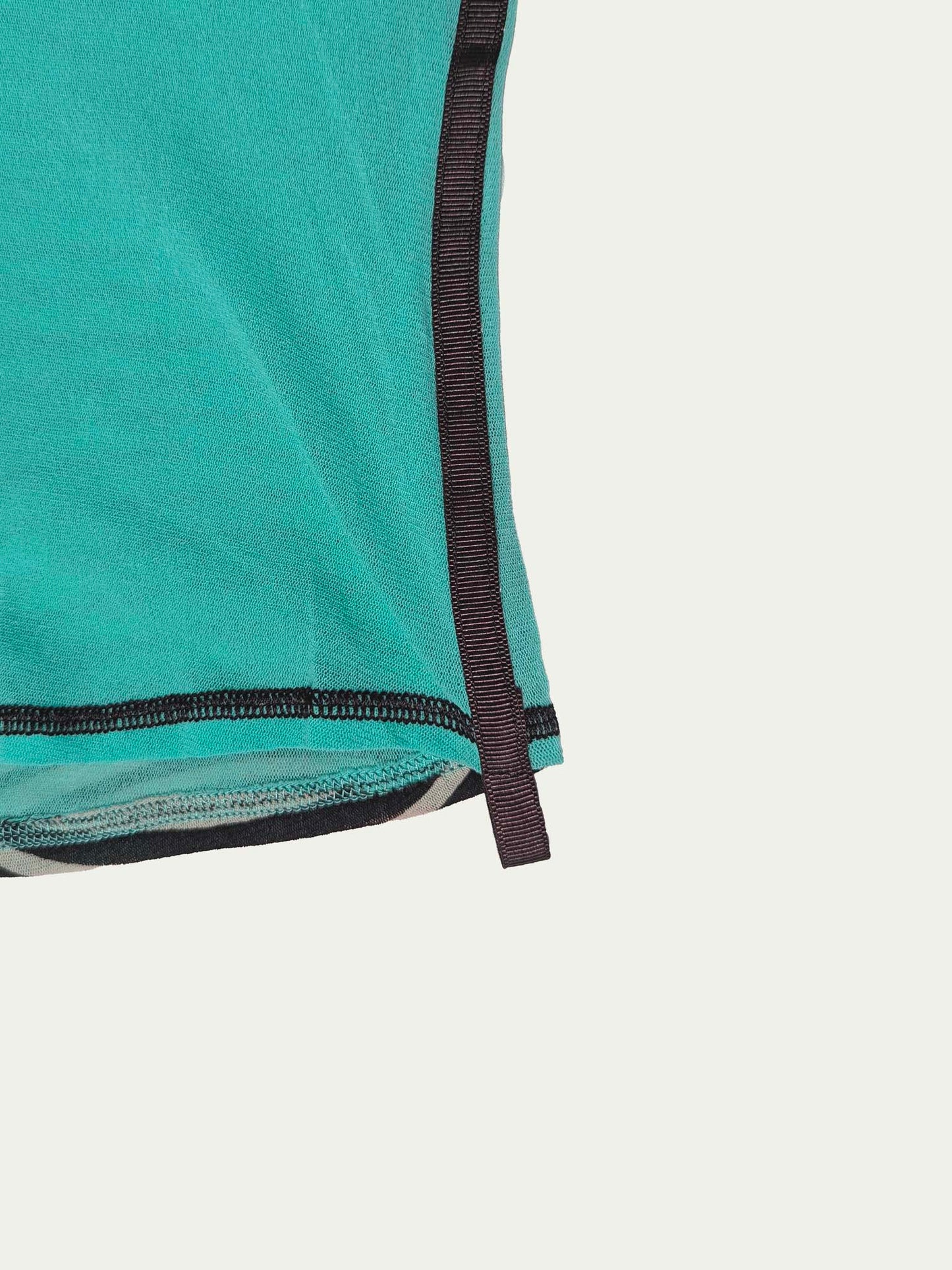The Turquoise Zebra Mesh Top