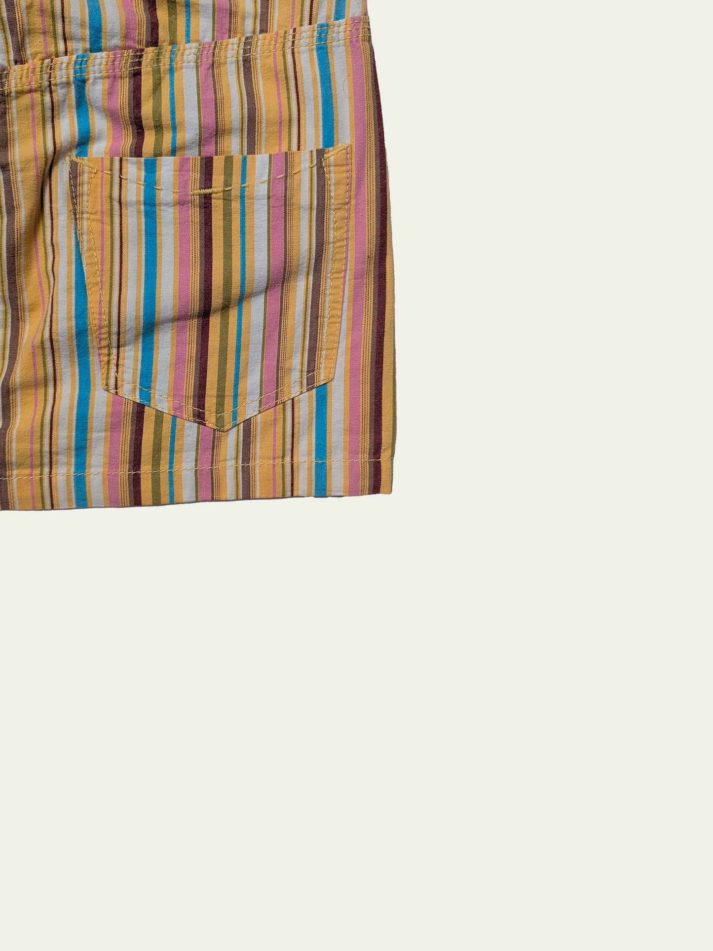 The Pastel Striped Mini Skirt