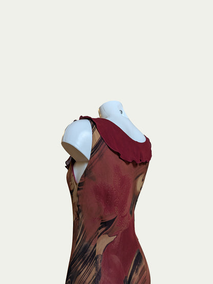 The Viscose Ruffled Maxi Dress