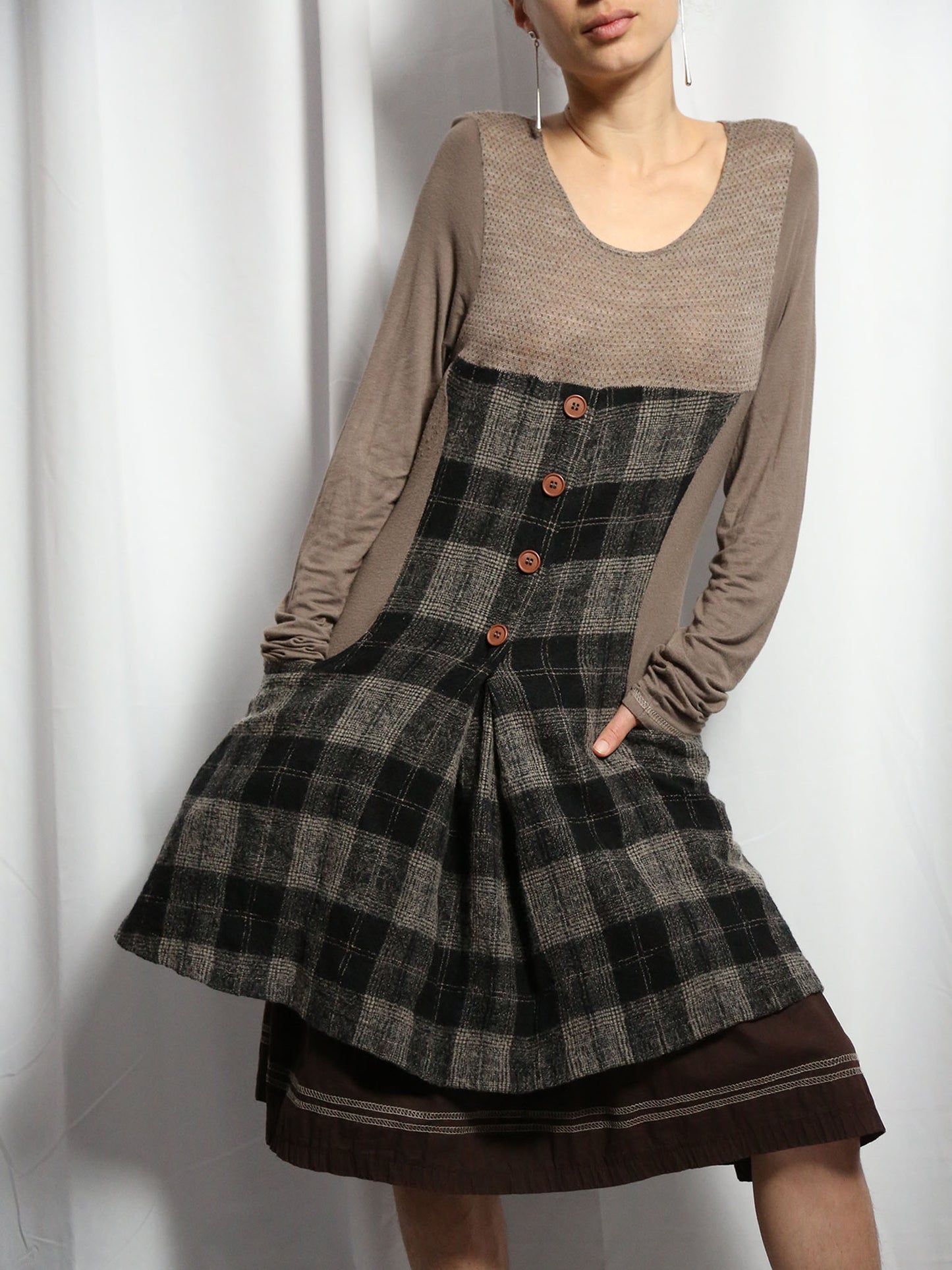 The Avantgarde Rural Style Winter Dress