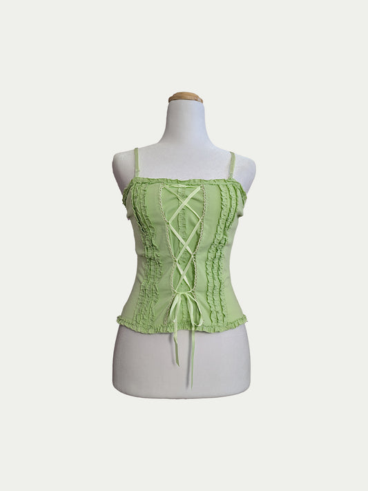 The Green Corset Top