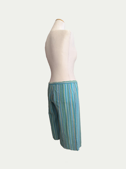 The Low-Rise Striped Bermudas