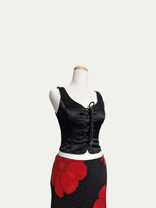 The Moschino Black Corset-Top