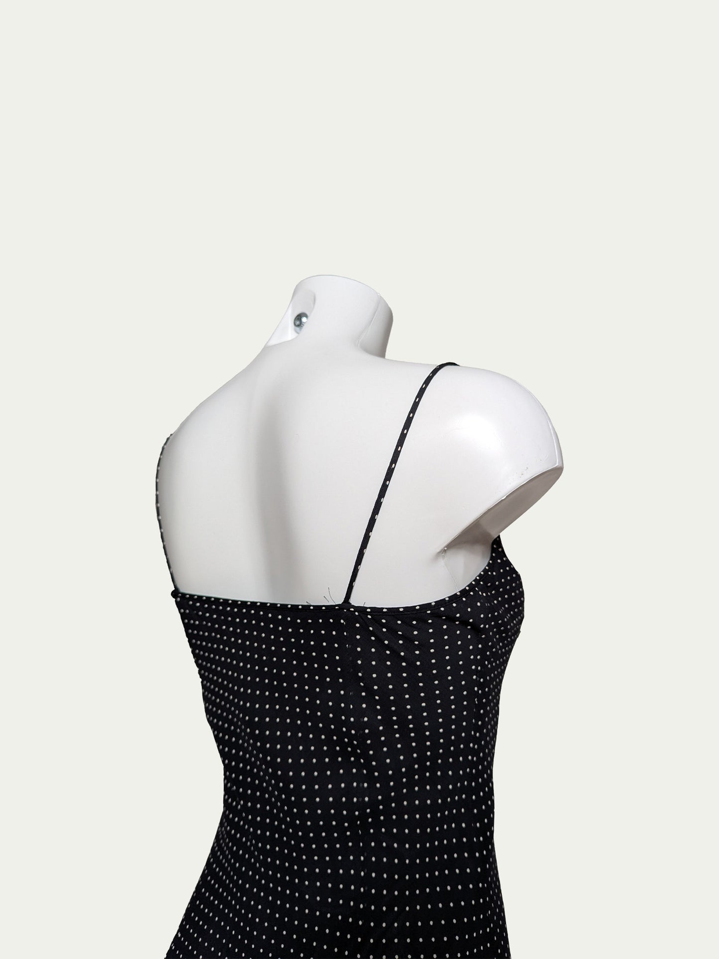 The Polka Dot Asymmetric Midi Dress