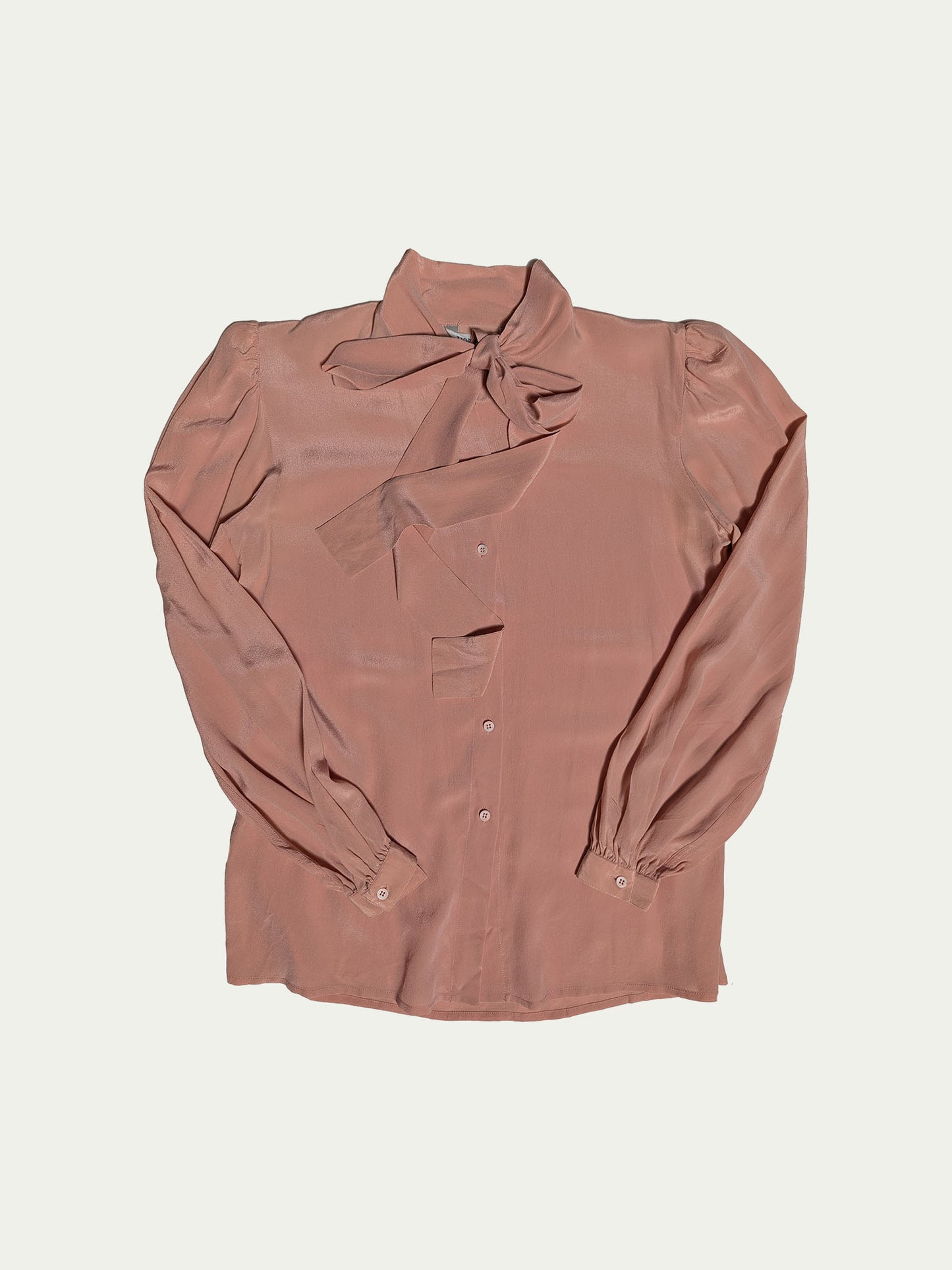 The Smokey Pink Silk Blouse