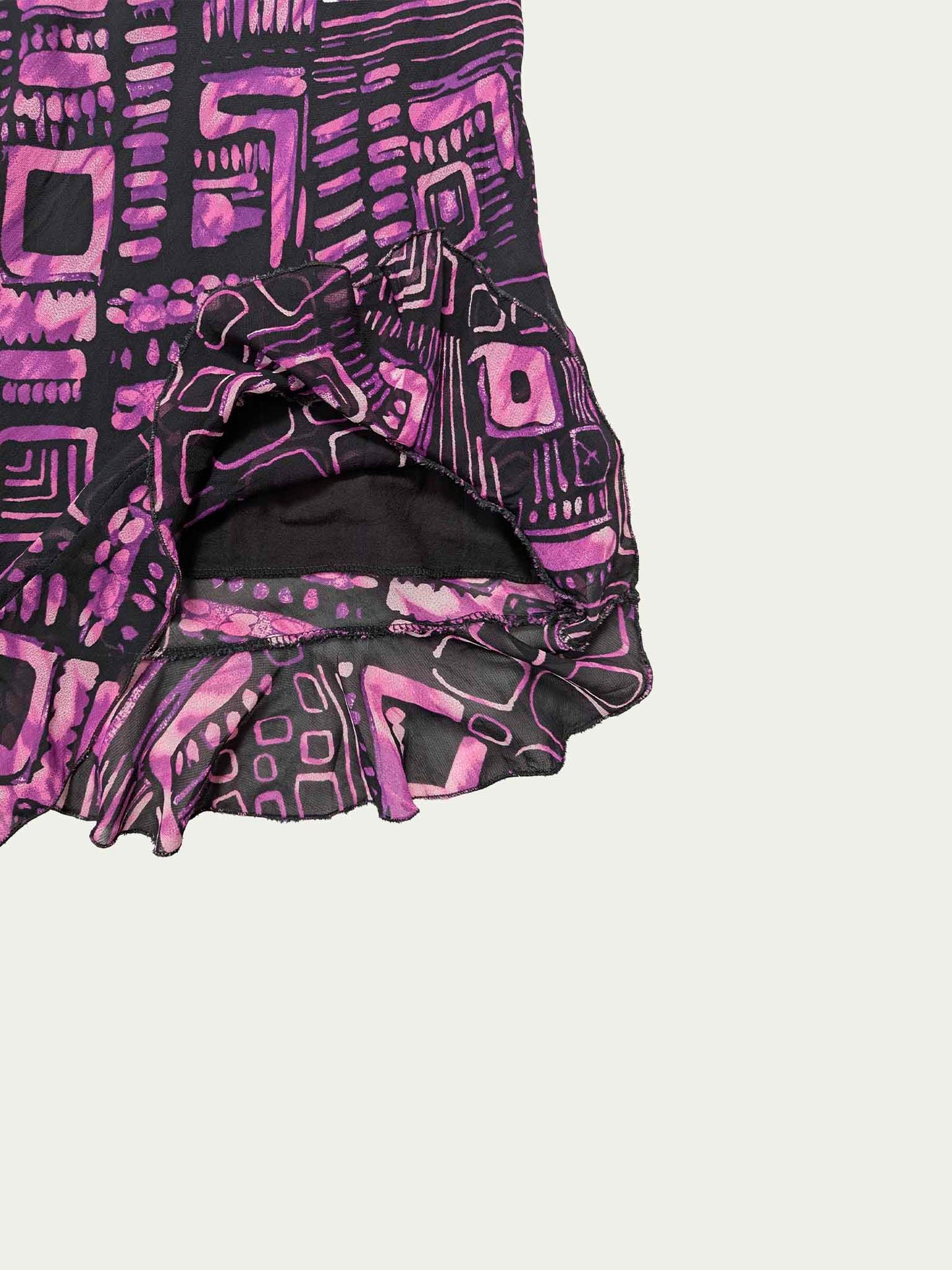 The Funky Purple & Black Mini Dress