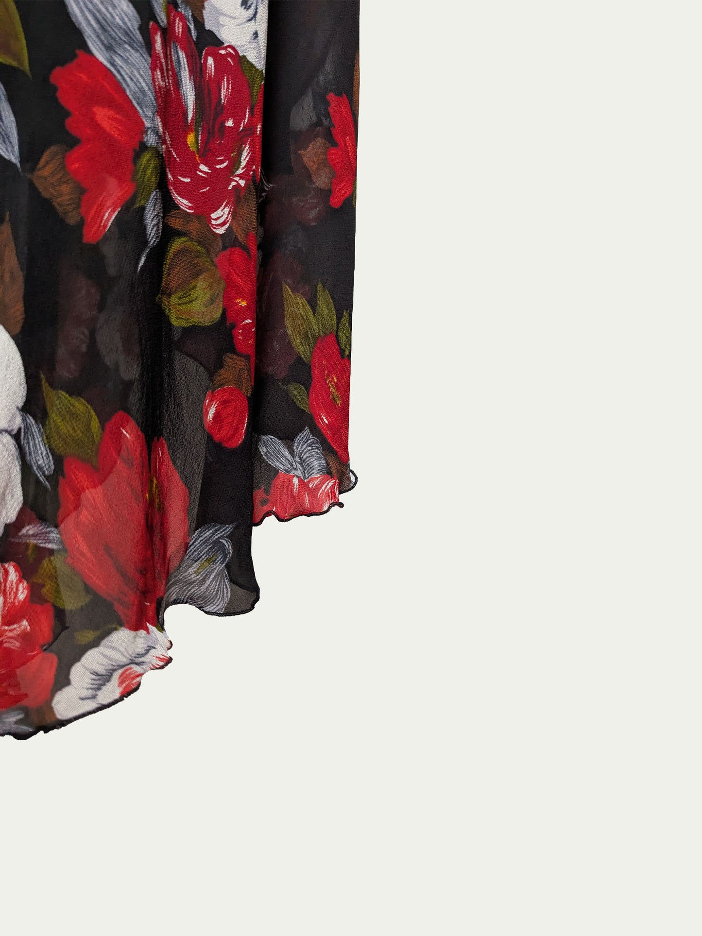 The Asymmetrical Lace-Detail Maxi Dress