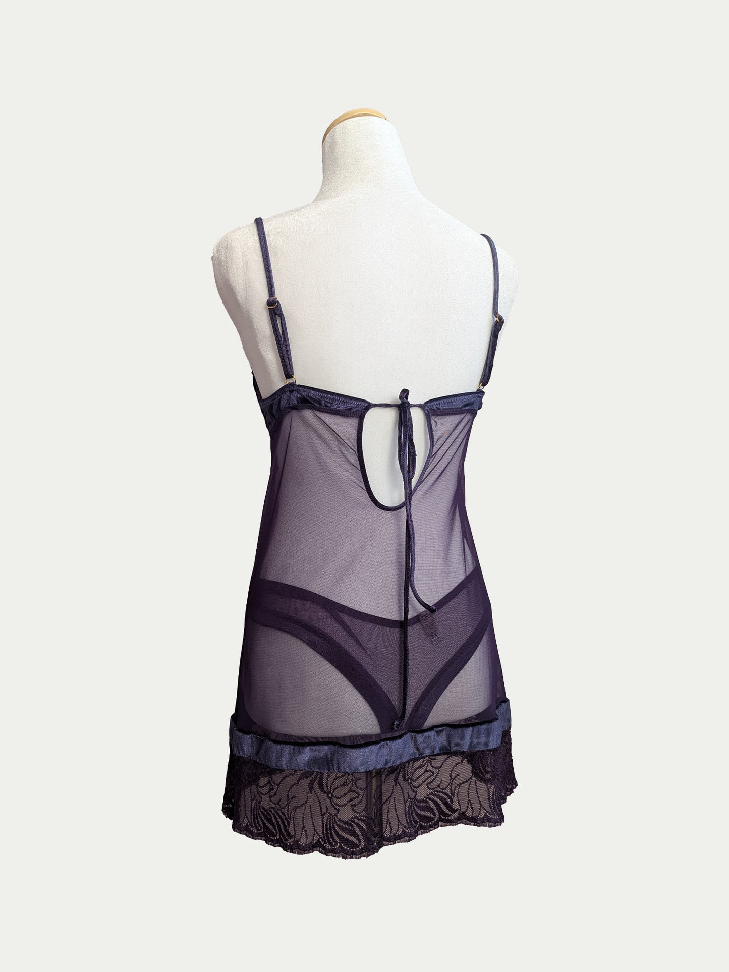 The Eggplant Velvet Lingerie Set