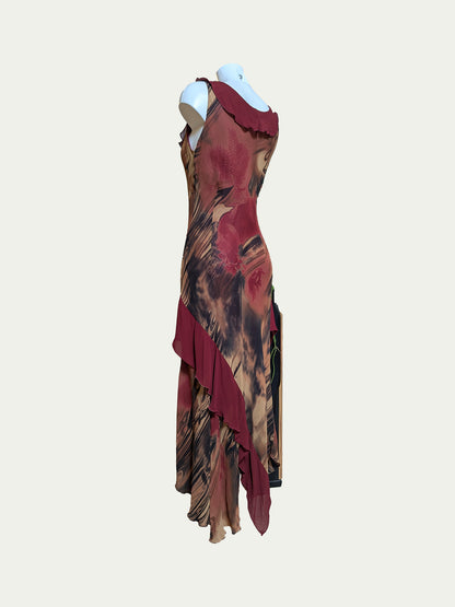 The Viscose Ruffled Maxi Dress