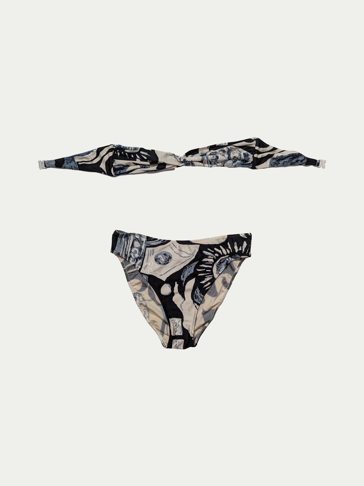 The Monochrome Strapless Bikini