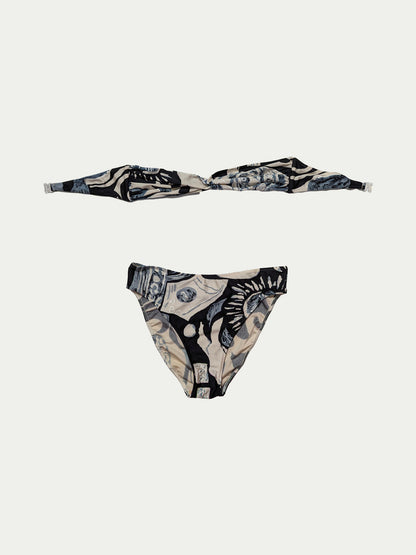 The Monochrome Strapless Bikini