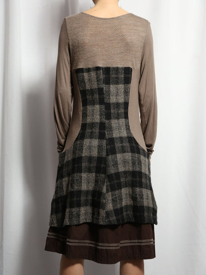 The Avantgarde Rural Style Winter Dress