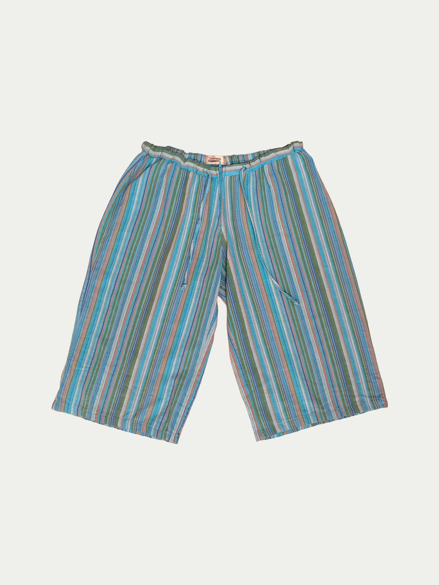 The Low-Rise Striped Bermudas