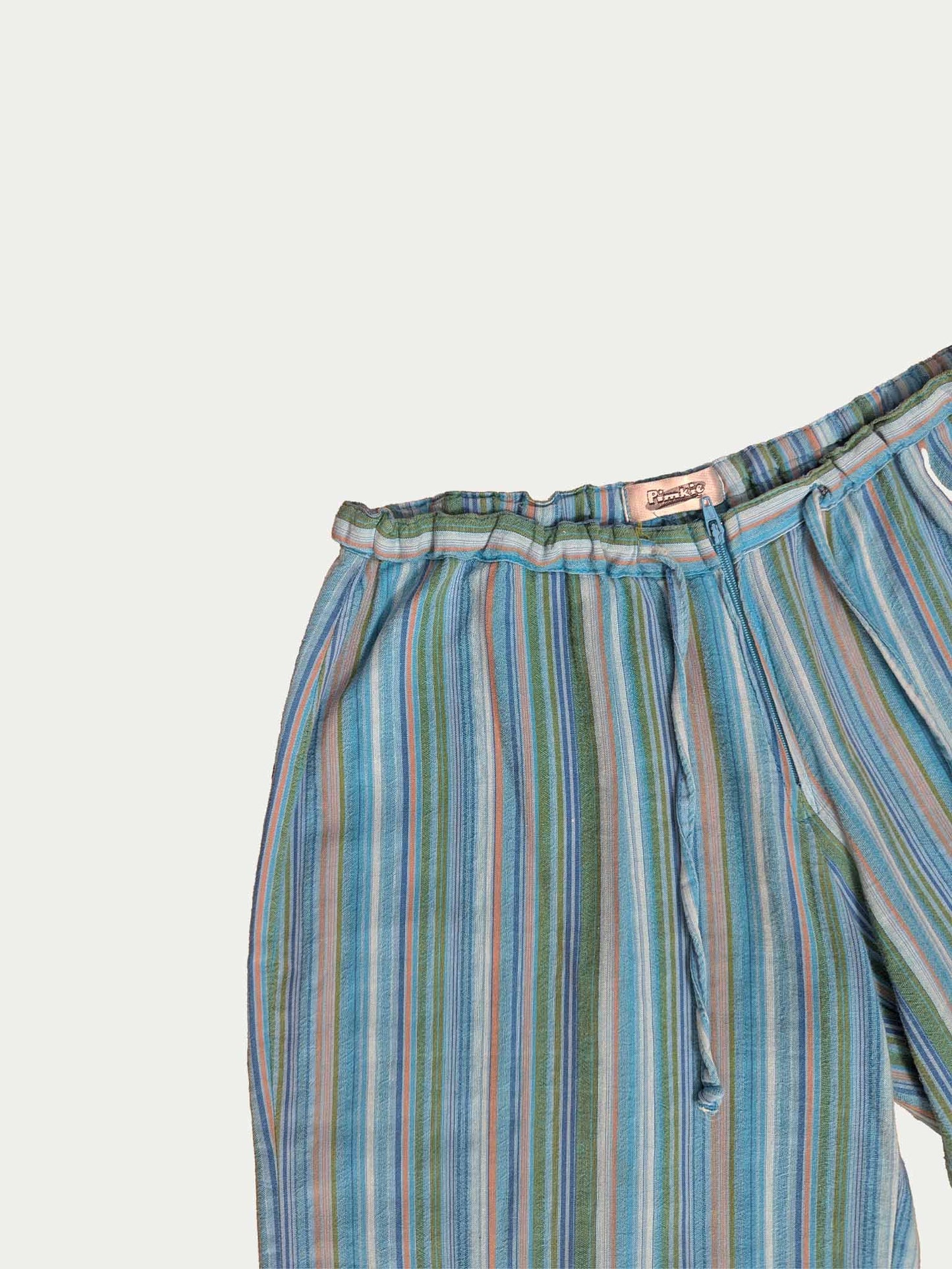 The Low-Rise Striped Bermudas