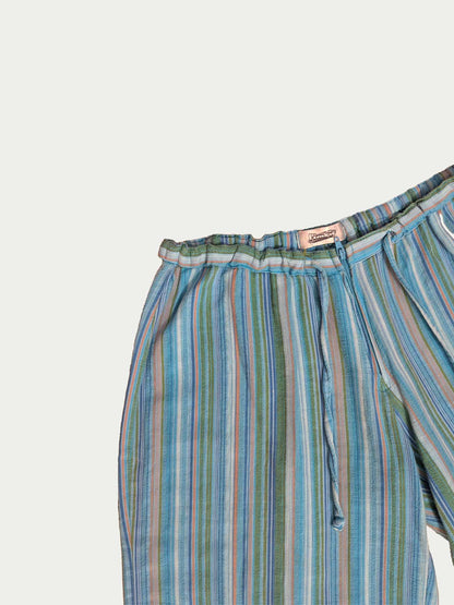 The Low-Rise Striped Bermudas