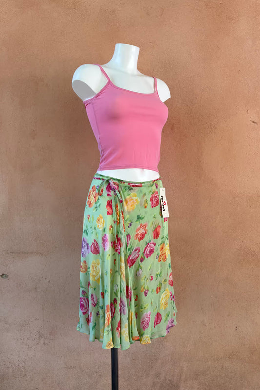 The Green Garden Wrap Skirt