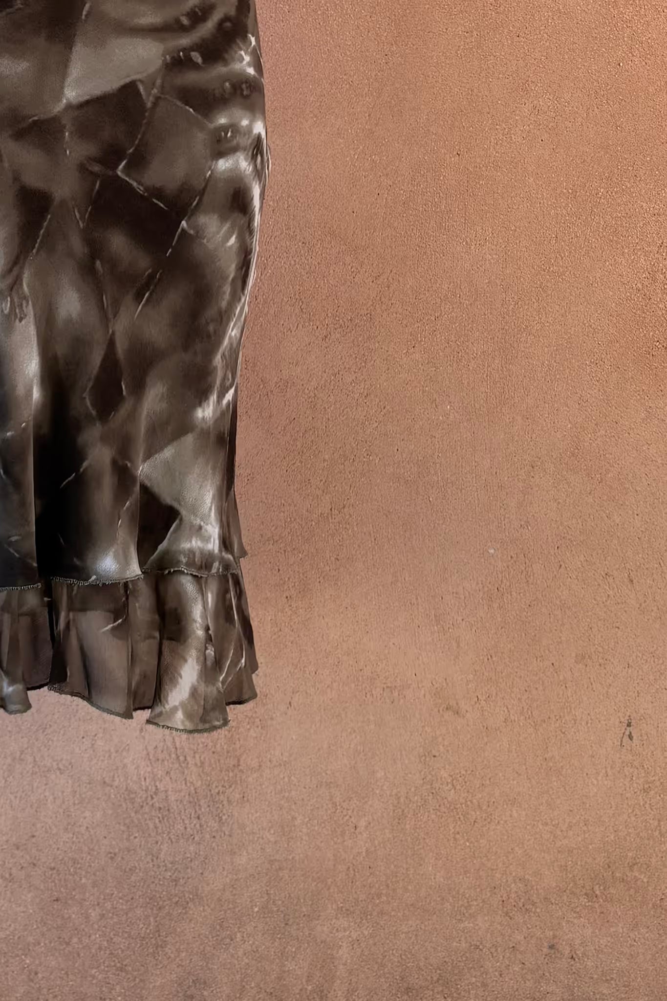 The Olive Tie-Dye Mini Skirt