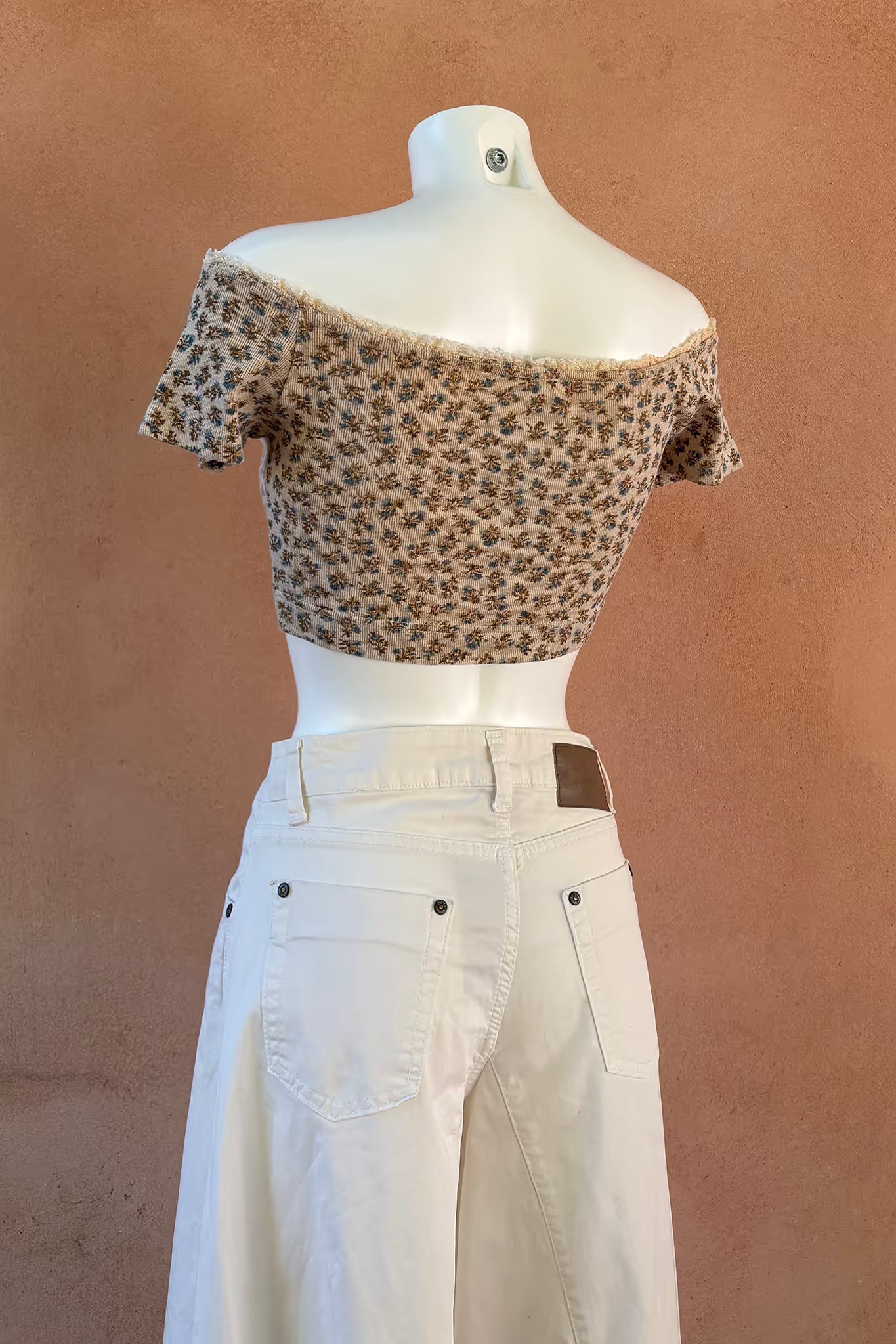 The Ivory Floral Crop Top