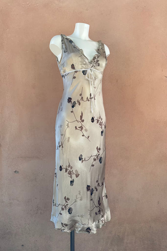 The Golden Dream Maxi Slip Dress