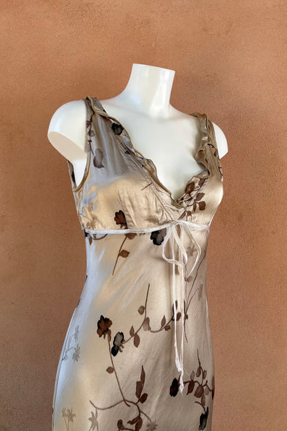 The Golden Dream Maxi Slip Dress