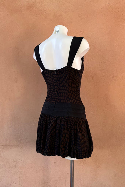 The Midnight Polka Silk Dress
