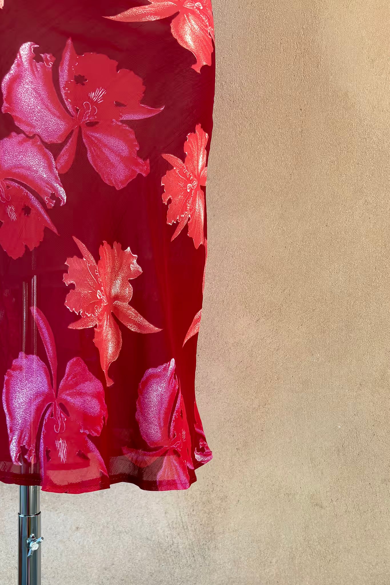 The Painterly Bloom Midi Skirt