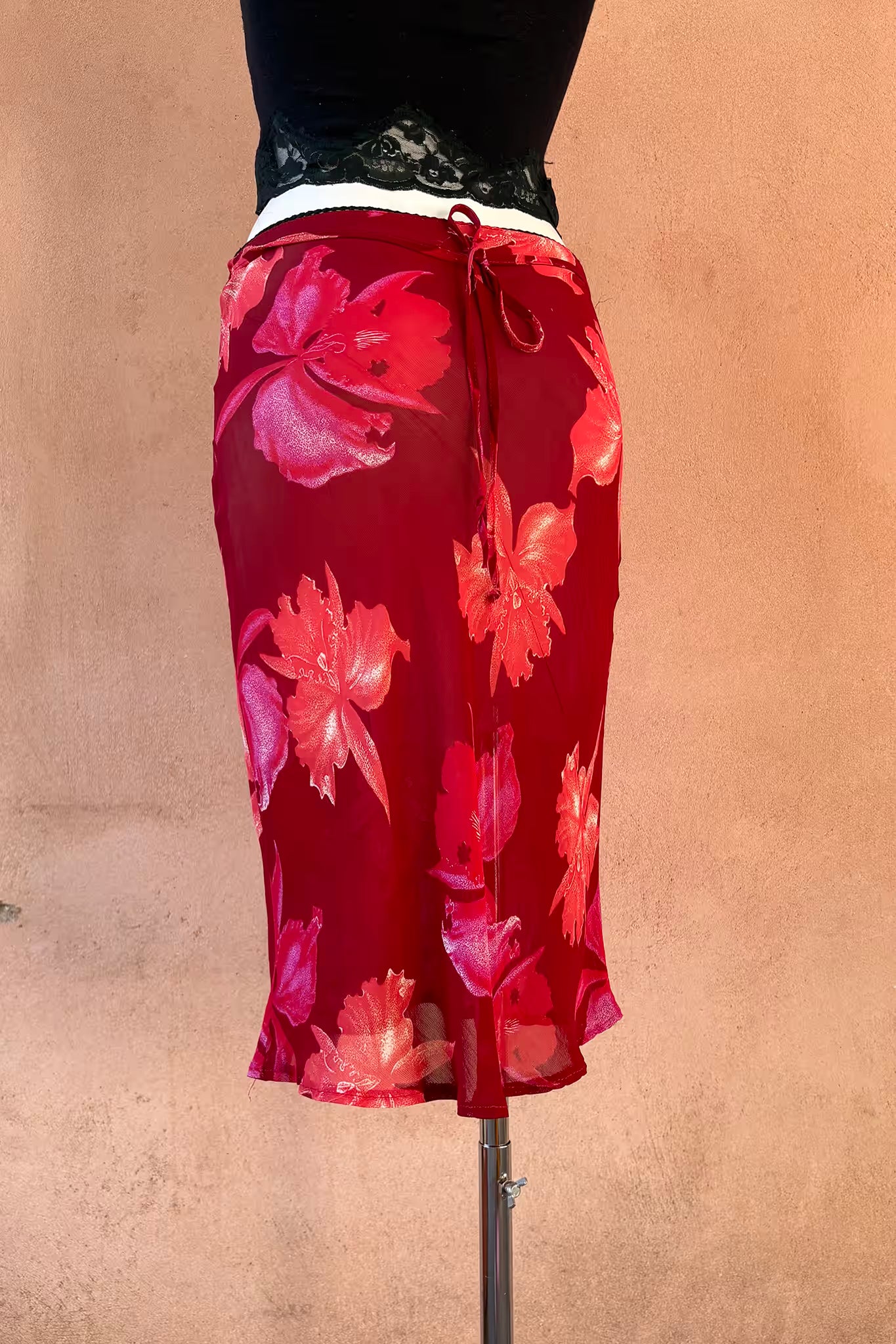 The Painterly Bloom Midi Skirt