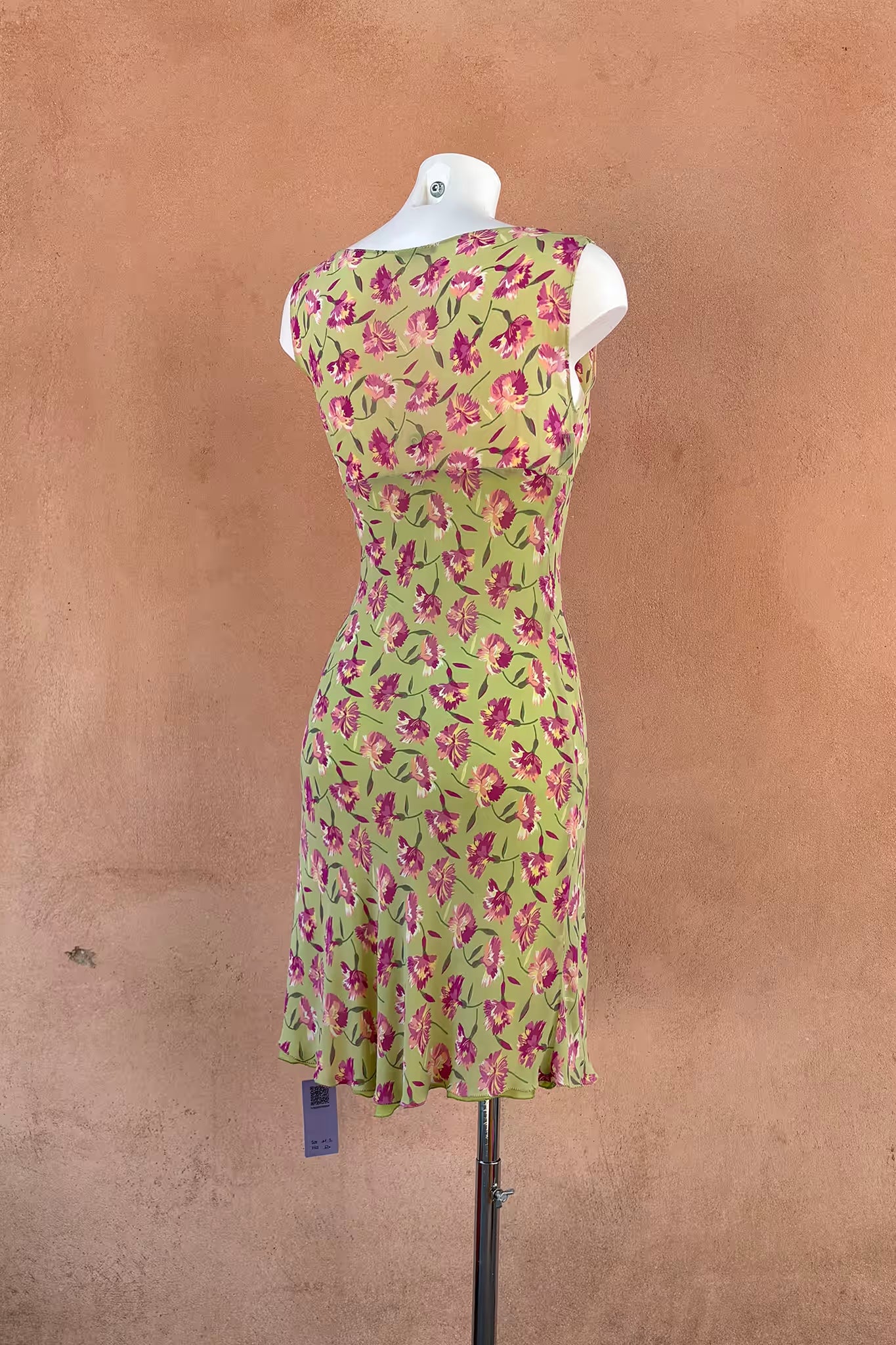 The Green Garden Mini Slip Dress