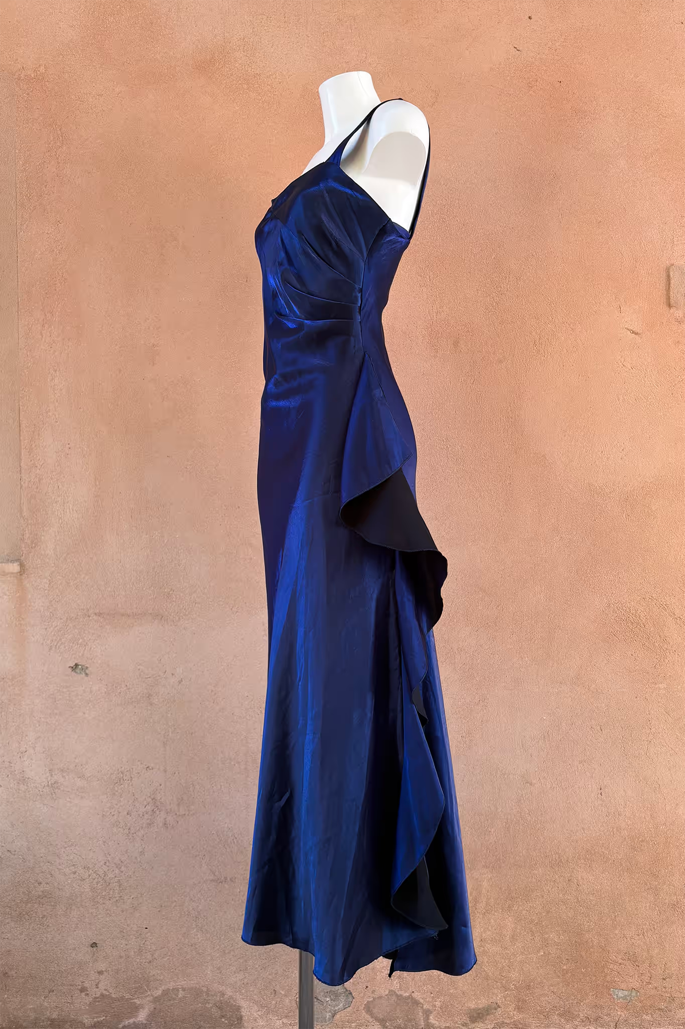 The Midnight Blue Taffeta Evening Dress
