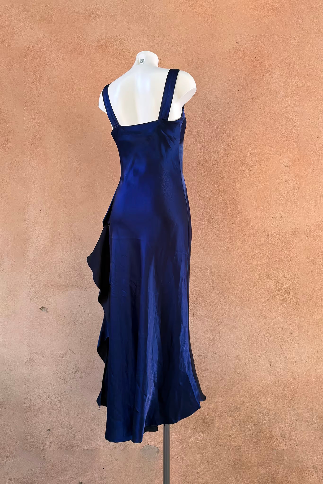 The Midnight Blue Taffeta Evening Dress
