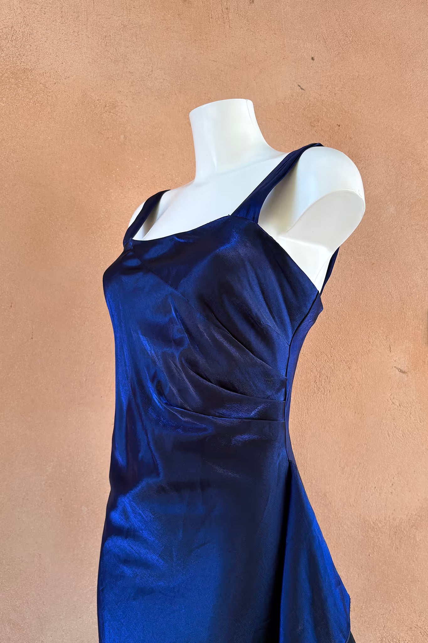 The Midnight Blue Taffeta Evening Dress