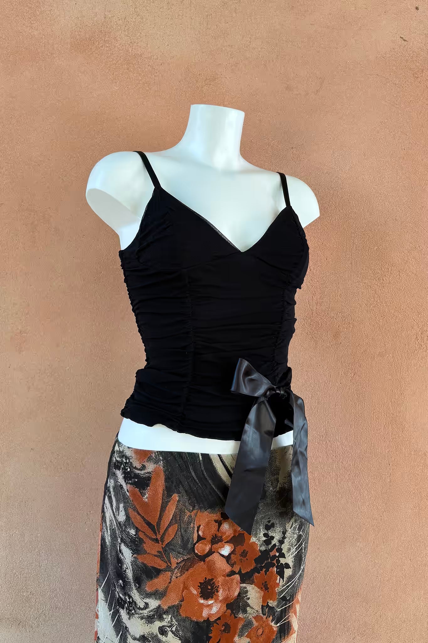 The Satin Ribbon Mesh Top