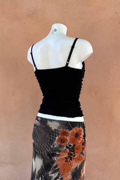 The Satin Ribbon Mesh Top