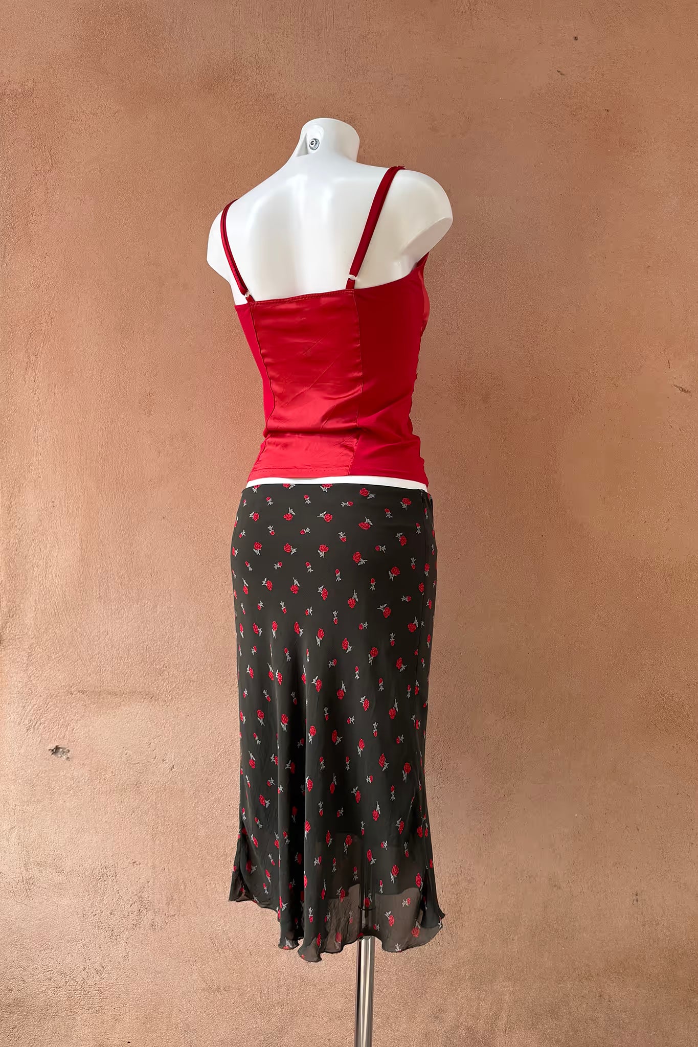 The Olive Blossom Chiffon Skirt