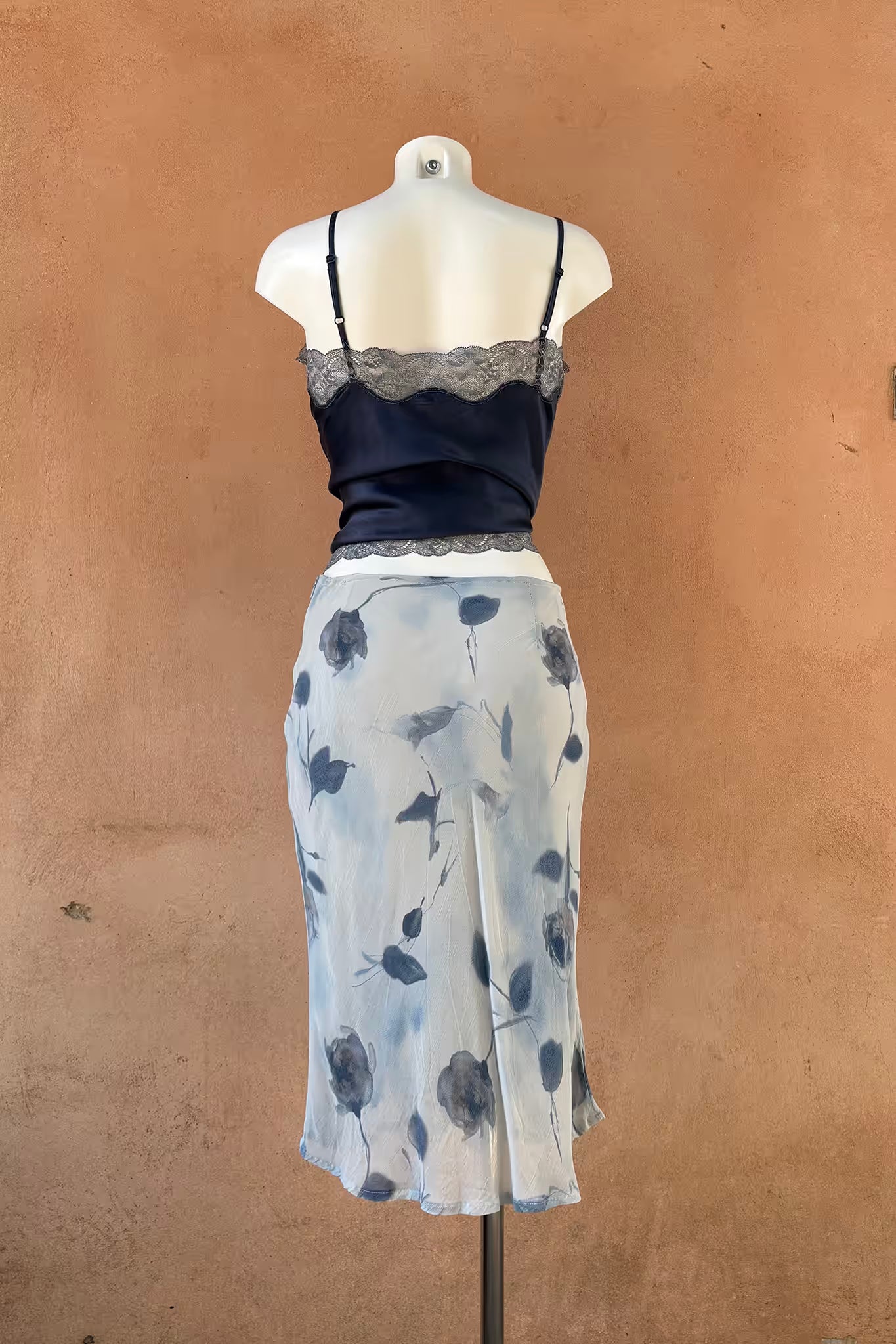 The Dreamy Blue Chiffon Midi Skirt