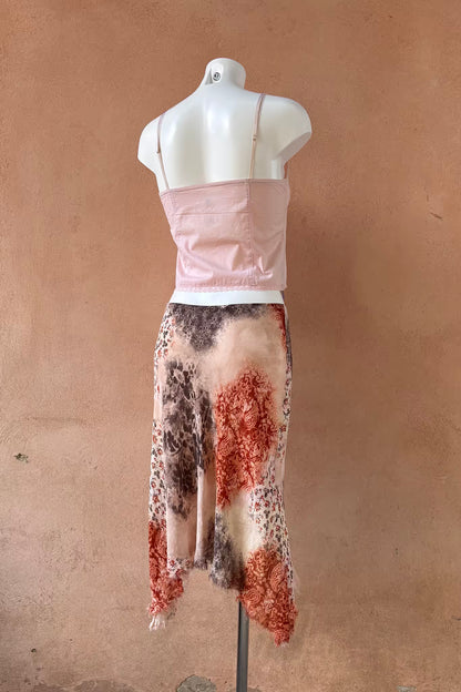 The Oriental Fringe Chiffon Skirt