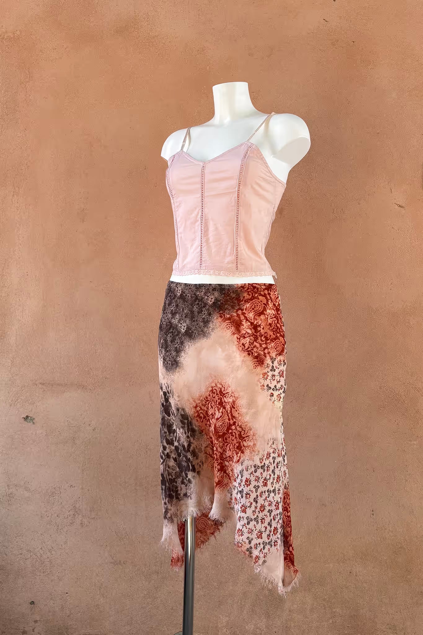 The Oriental Fringe Chiffon Skirt
