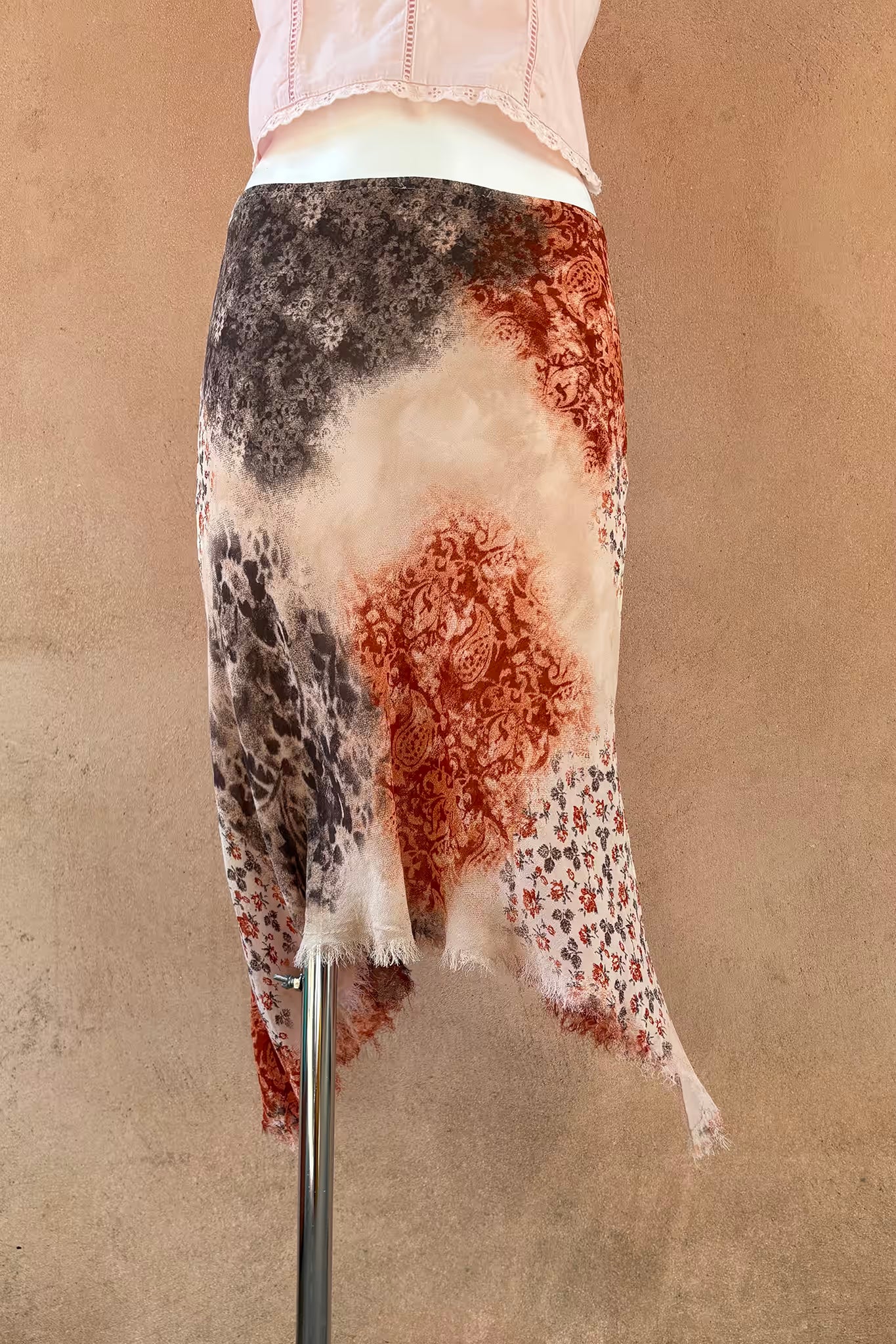 The Oriental Fringe Chiffon Skirt