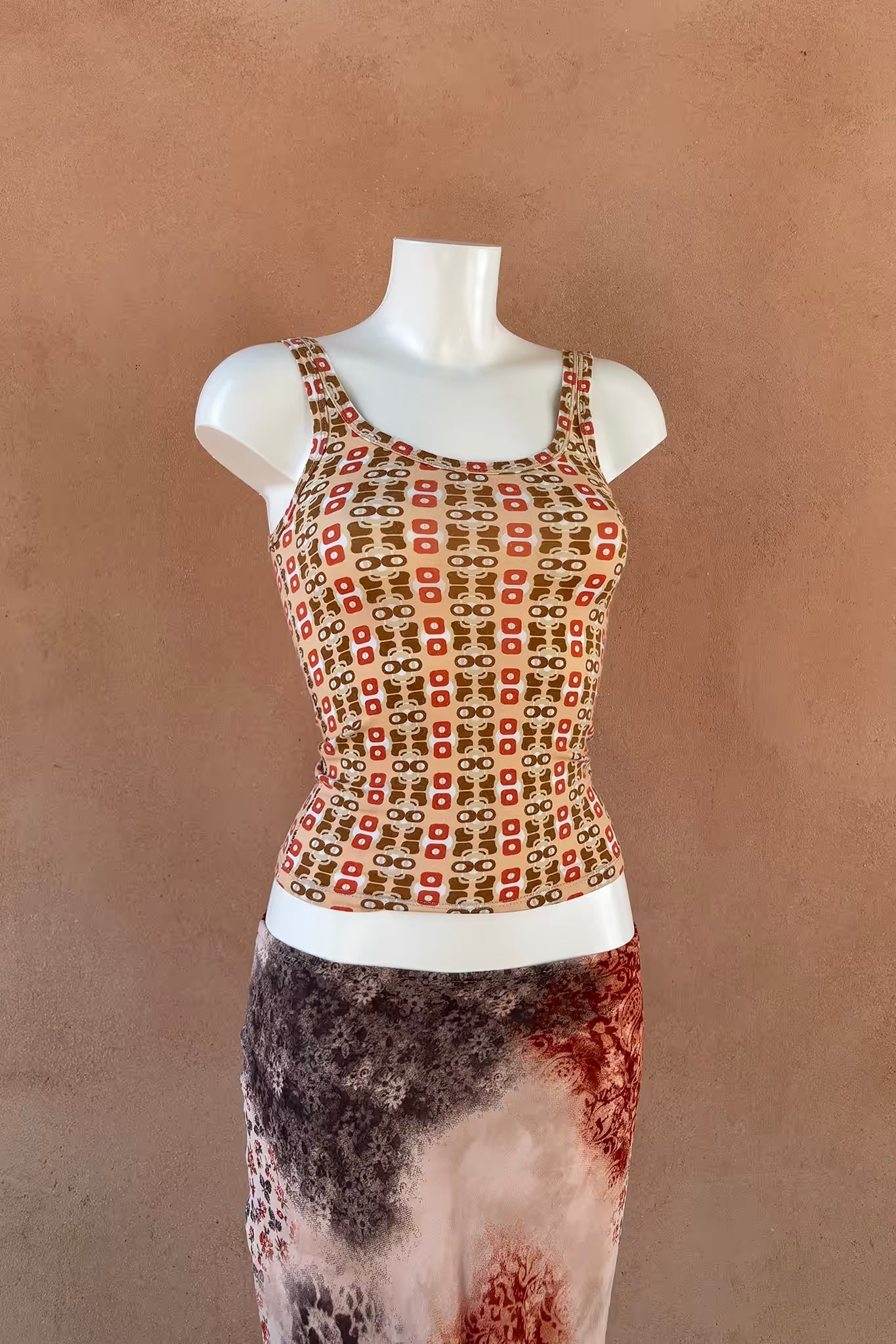The Y2K Geometric Jersey Tank-Top