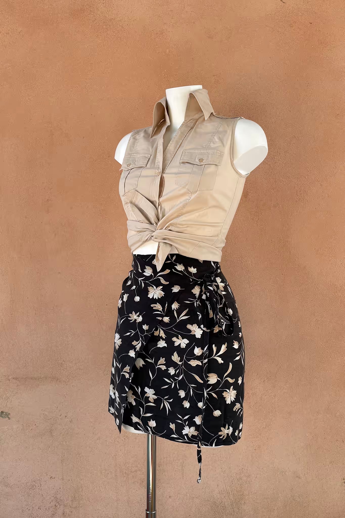 The Japanese Garden Mini Wrap Skirt