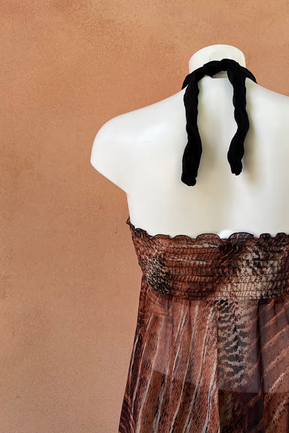 The Y2K Leopard Asymmetrical Cami