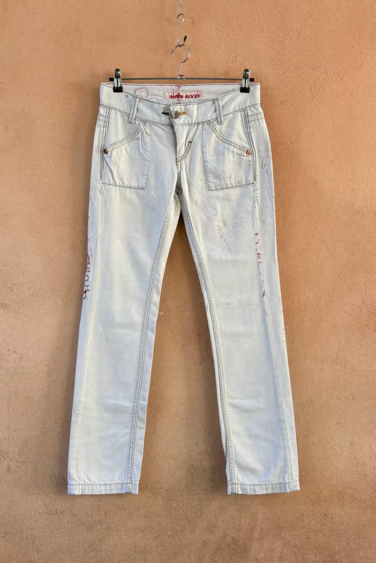 The MISS SIXTY White Wash Y2K Jeans