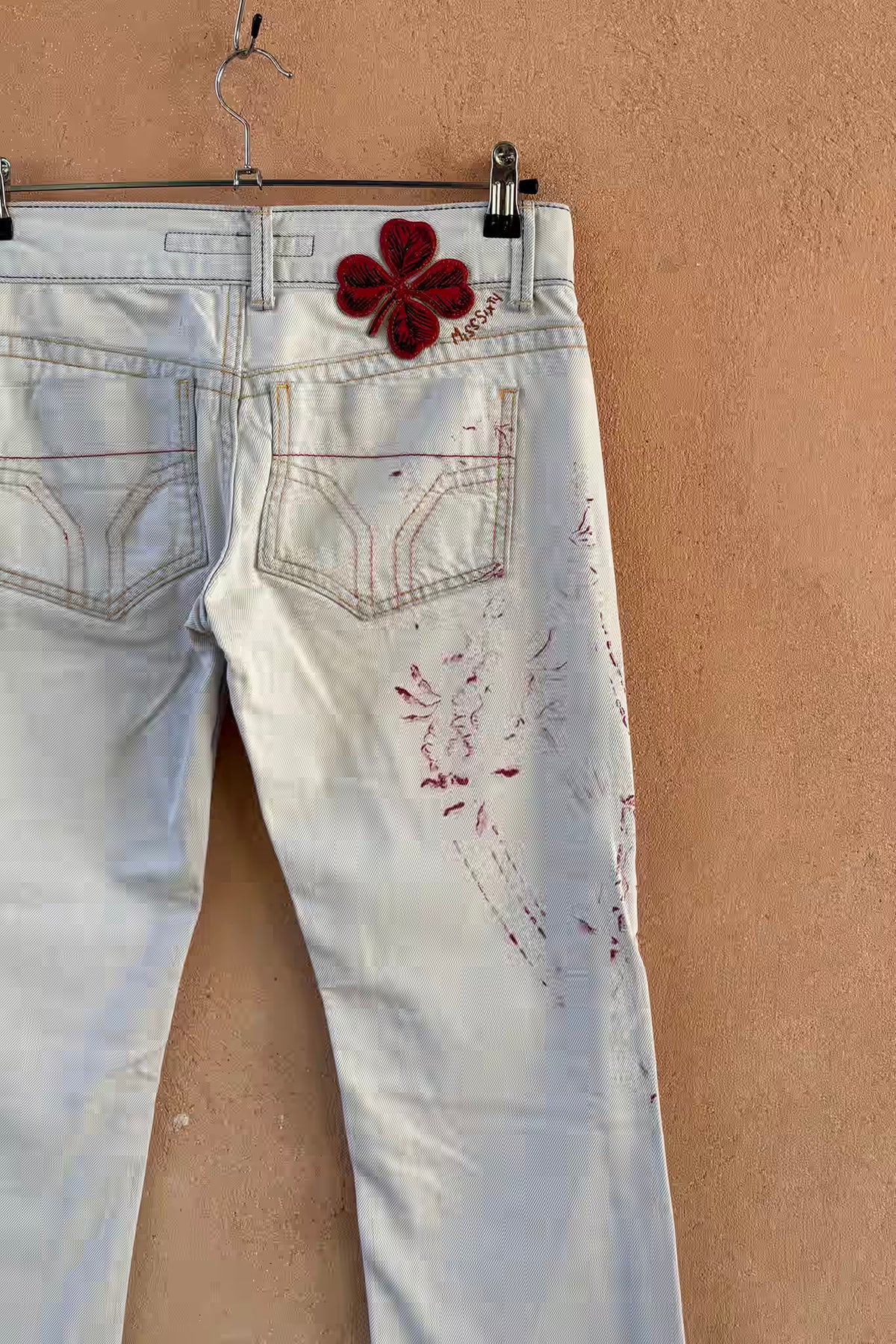 The Miss Sixty White Wash Y2K Jeans