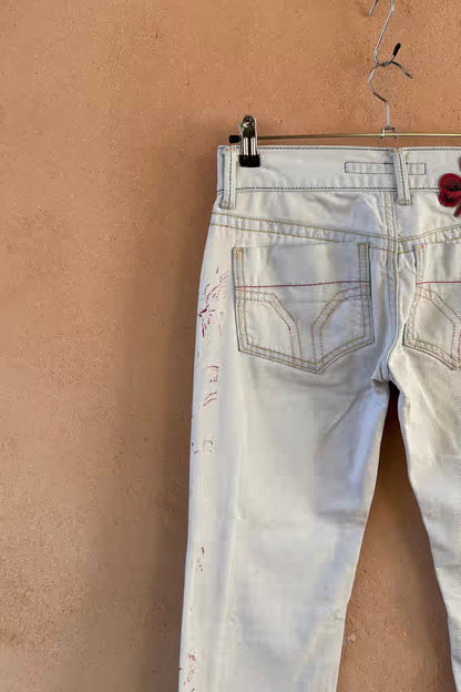The Miss Sixty White Wash Y2K Jeans